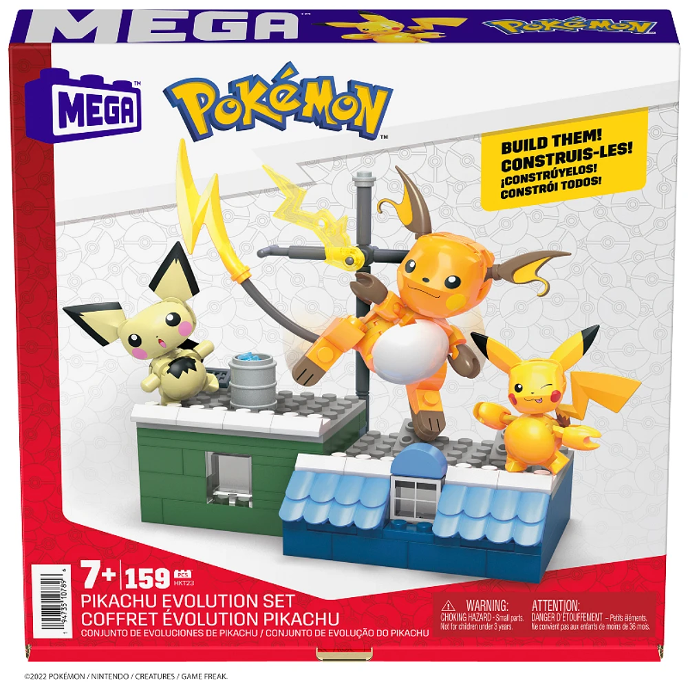 Mega Pokemon Construction Pikachu Evolution Set