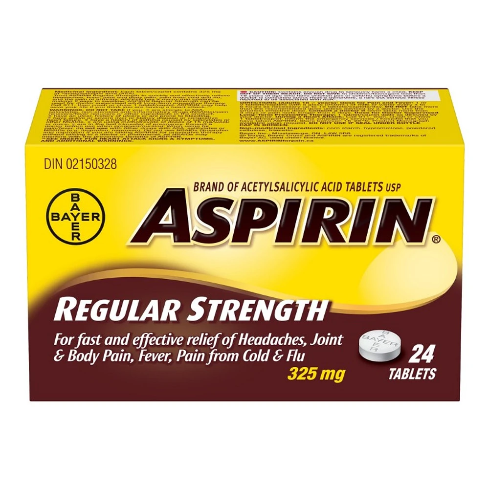 ASPIRIN 325mg tablets - 24s