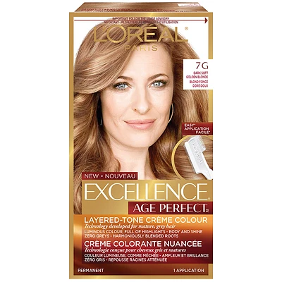 L'Oreal Excellence Age Perfect Creme Colour - 7G Dark Soft Golden Blonde