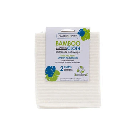 Naturezway All Purpose Bamboo Cleaning Cloth - 2 pack / 12x14 Inch