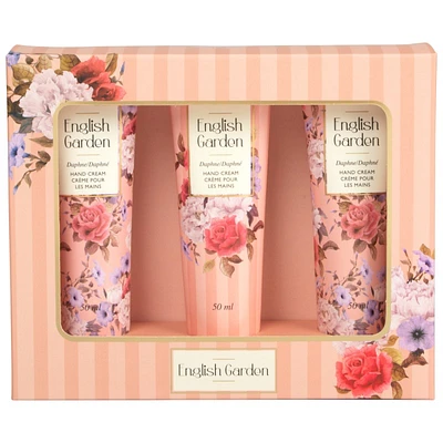 English Garden Hand Cream Set - Daphne - 3x50ml