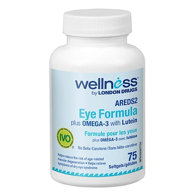 Wellness by London Drugs AREDS 2 Eye Formula + Omega-3 with Lutein - 75s