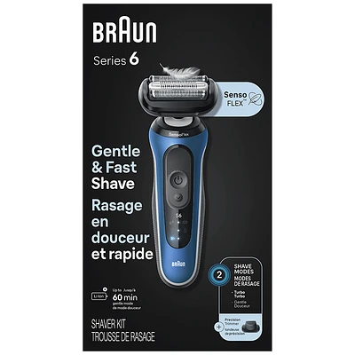 Braun Series 6 Electric Shaver - Blue - 6120S