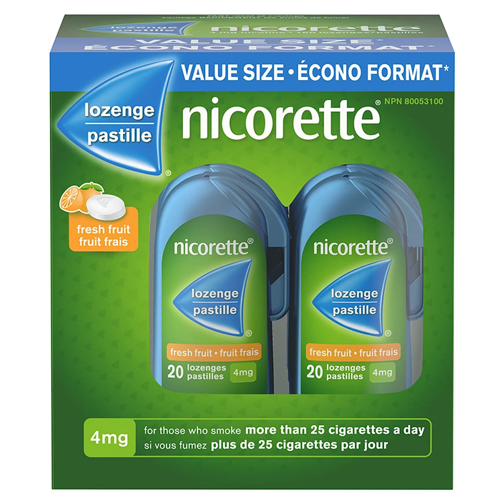 Nicorette Lozenges - Fresh Fruit - 4mg - 160s