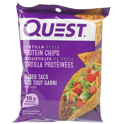 Quest Tortilla Style Protein Chips - Loaded Taco - 32g