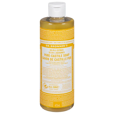Dr. Bronner's 18-in-1 Pure-Castile Liquid Soap - Citrus - 473ml