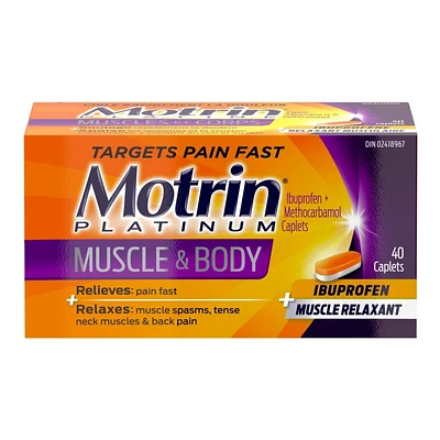 Motrin Platinum Muscle & Body Caplets - 40's