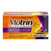 Motrin Platinum Muscle & Body Caplets - 40's