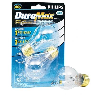 Philips 60W Fan/Garage Light Bulbs - 2 pack - 129403
