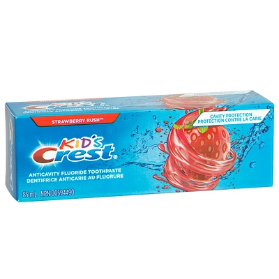 Crest Kid's Anti-Cavity Fluoride Toothpaste - Strawberry Rush - 85ml