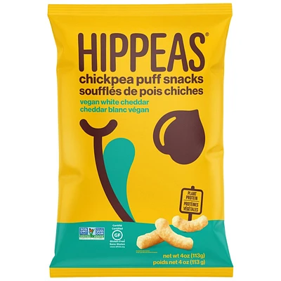 Hippeas Chickpea Puff Snacks - White Cheddar - 113g