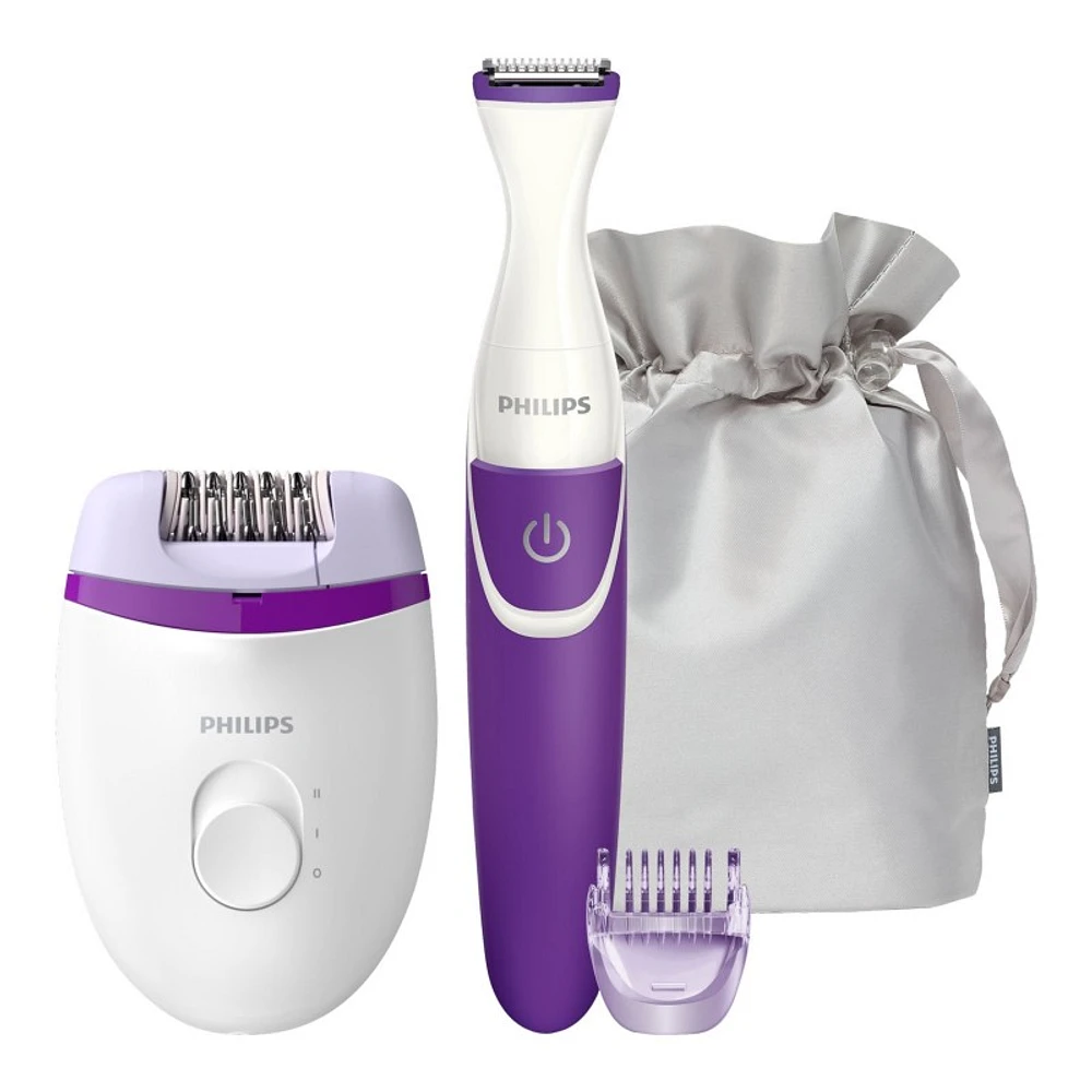 Philips Satinelle Essential Epilator with Bikini Trimmer - BRP505/00