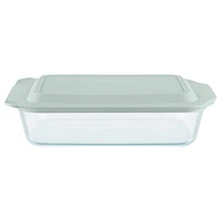 Pyrex Baking Dish with Lid - Oblong - Sage