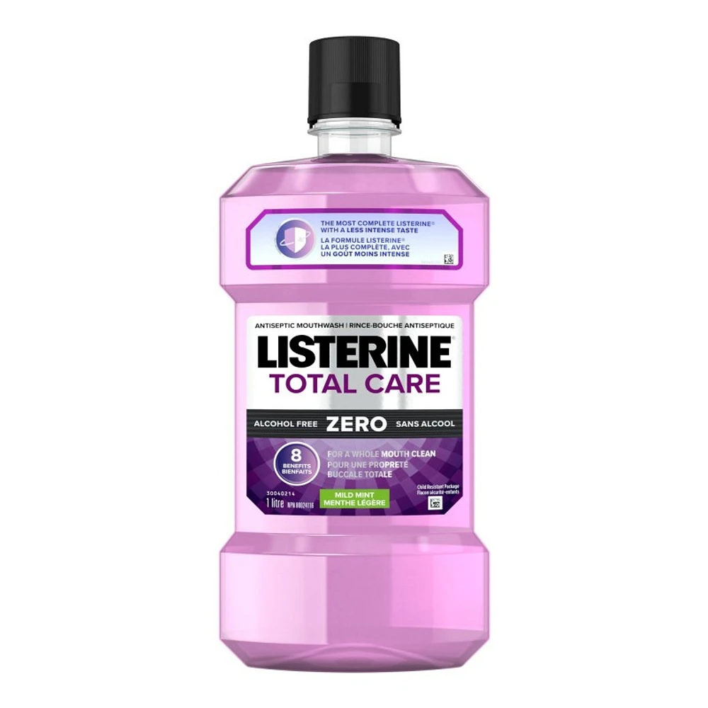 Listerine Total Care Zero Antiseptic Mouthwash - Zero Alcohol - 1L