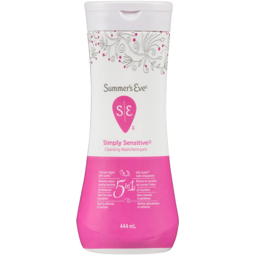 Summer's Eve Simply Sensitive Cleansing Wash - 444ml