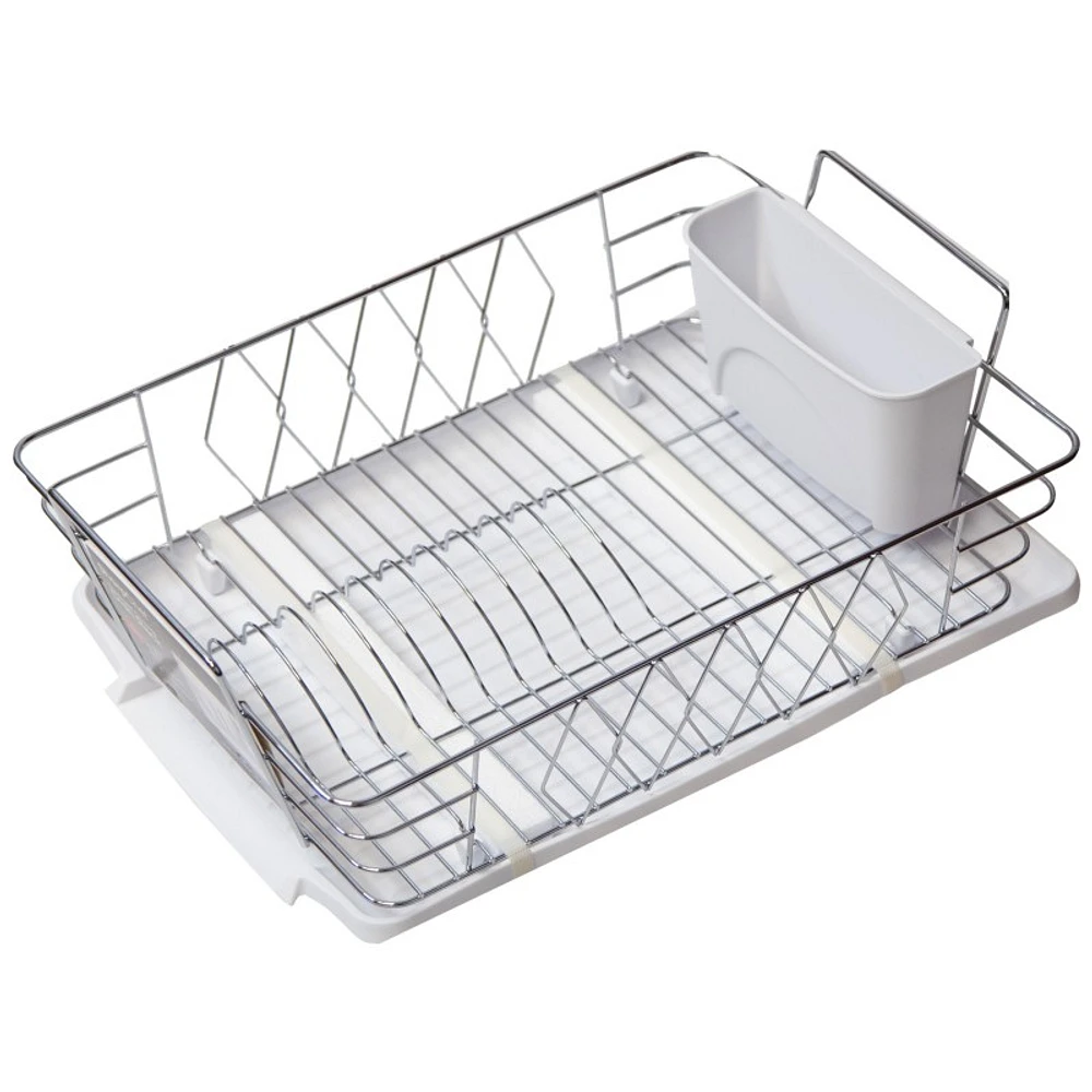 SharpChef Diamond Chrome Dish Rack - 3 piece