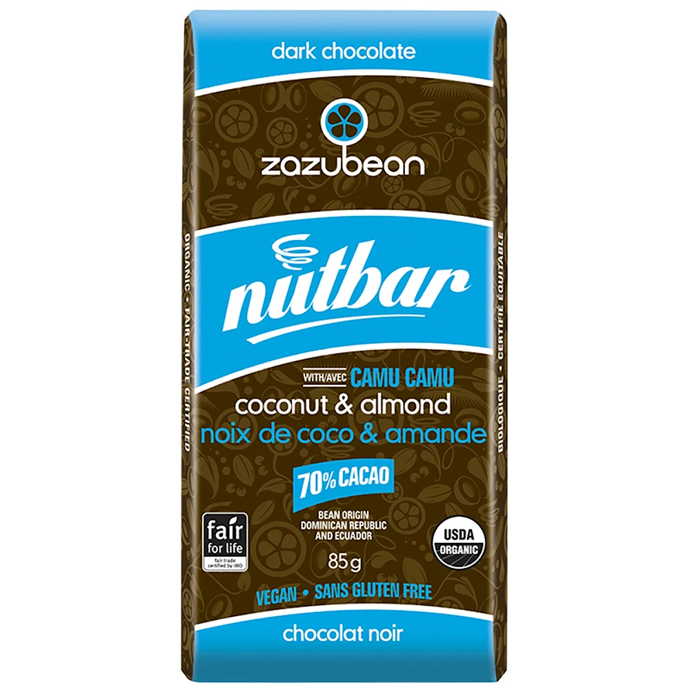 Zazubean NutBar - Coconut Almond - 85g