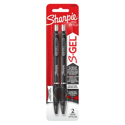 Sharpie Gel Pen - Black - 0.7mm - 2 pack