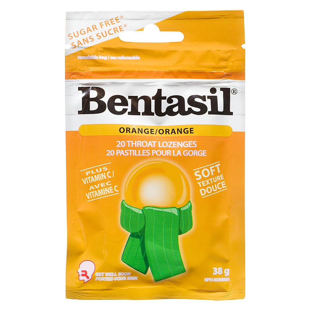 Bentasil Lozenges Soft Texture - Orange - 20s