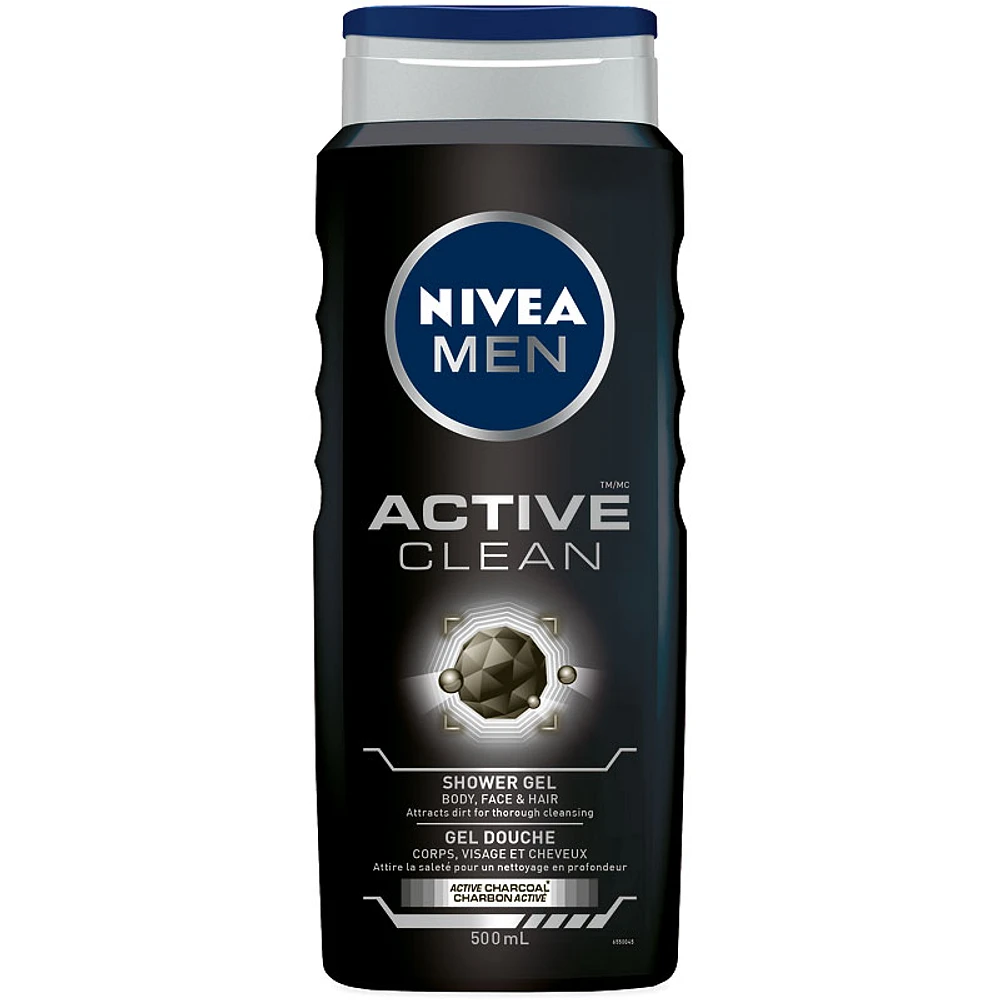 Nivea Men Active Clean Shower Gel - 500ml