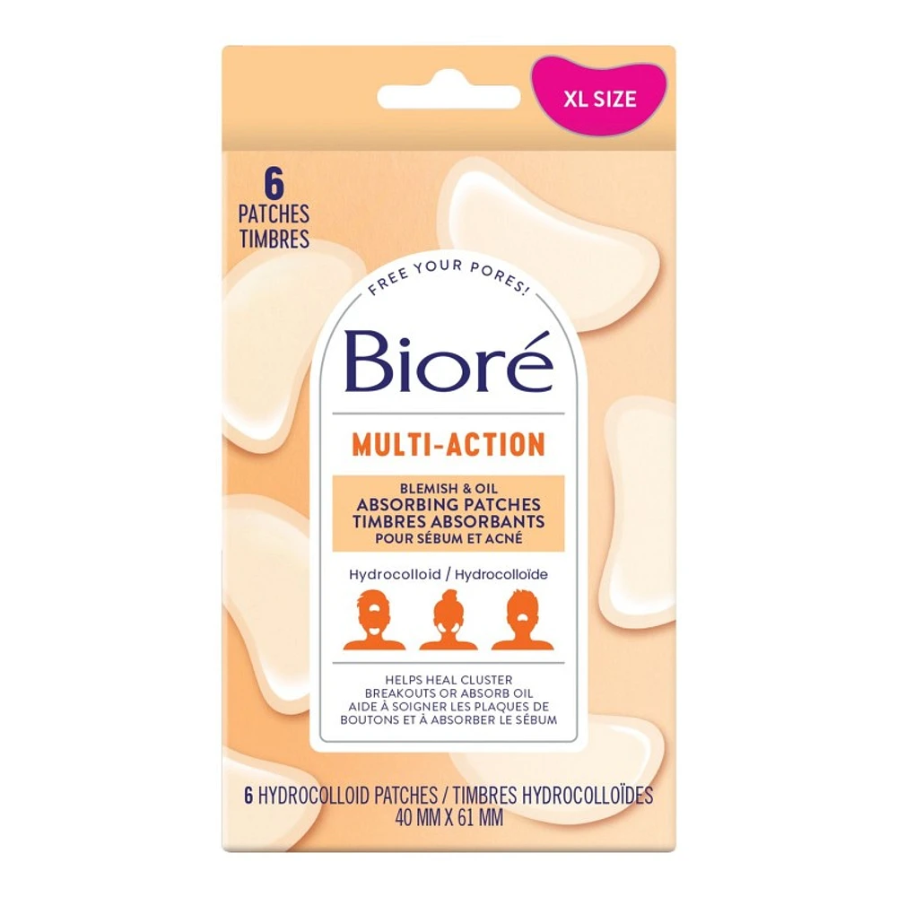 Biore Multi Action Blemish & Oil Absorbing Patches - 6's
