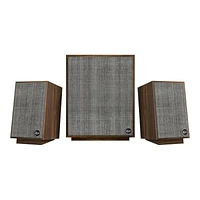 Klipsch ProMedia Heritage 2.1-ch Speaker System with Wireless Subwoofer - Walnut - PROMEDIAH21W