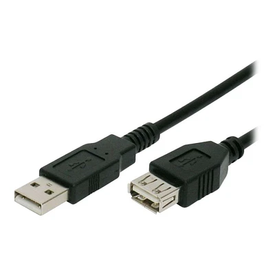 eLink USB-A Extension Cable - Black - 1.83m