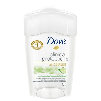 Dove Clinical Protection Cool Essentials Cucumber & Green Tea Scent Anti-Perspirant Solid - 45g