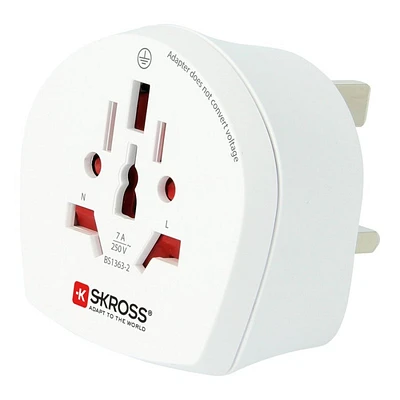 SKROSS World to UK Travel Adapter - White - SK-1500225-E