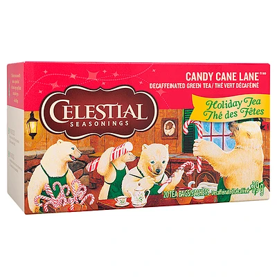 Celestial Seasonings Holiday Tea - Candy Cane Lane - 20's