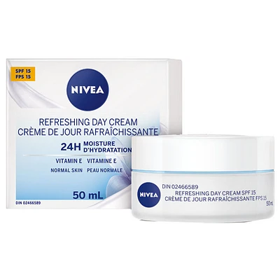 Nivea Essentials 24H Moist Boost +Refresh Day Cream - SPF 15 - 50ml