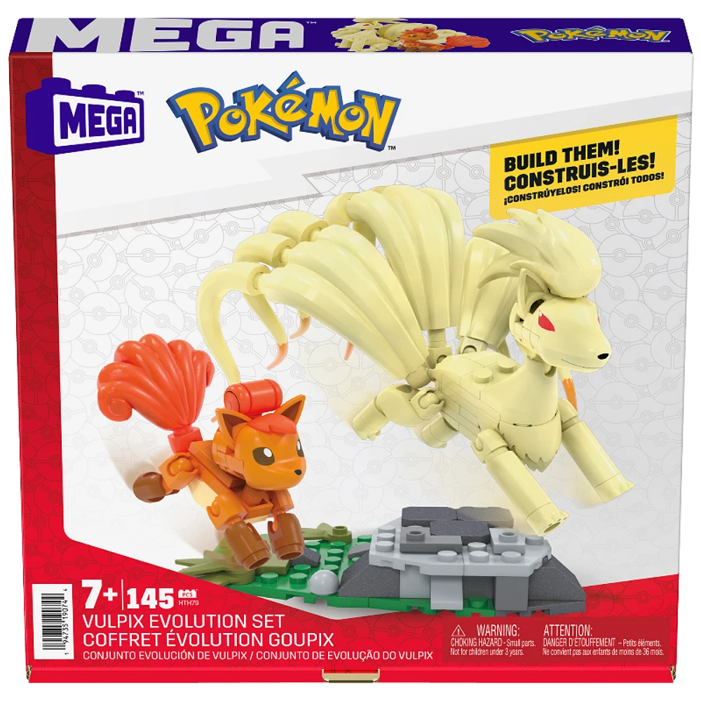 Mega Pokemon Construction Vulpix Evolution Set