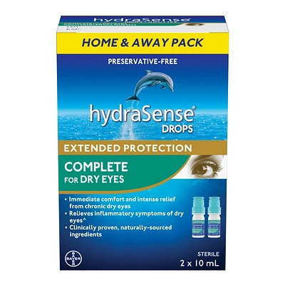 HydraSense Complete Eye Drops - 2 x 10ml