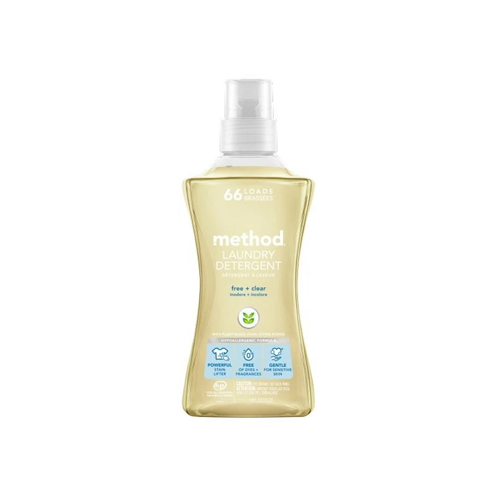 Method Laundry Detergent - Free + Clear - 1.58L / 66 loads