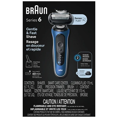 Braun Series 6 Electric Shaver for Men - Blue - 6172CC