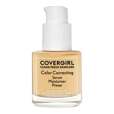 COVERGIRL Clean Fresh Skincare Color Correcting Serum Moisturizing Primer - Dullness Reducer - Medium Skin Tones - 120