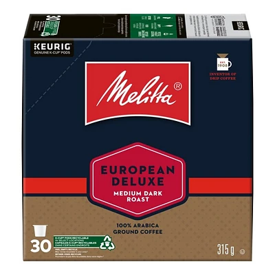 Melitta K-Cup Pods - European Deluxe - 30s