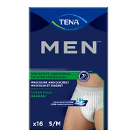 Tena MEN Protective Super Plus Incontinence Underwear - Small/Medium - 16's