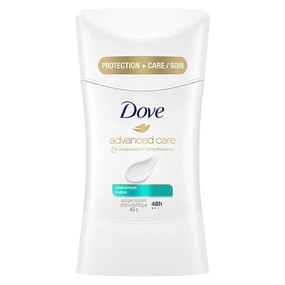 Dove Go Sleeveless Unscented Antiperspirant Stick - 45g