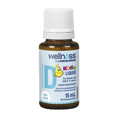 Wellness by London Drugs Kids Liquid Vitamin D3 - 15ml