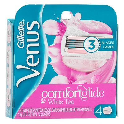 Gillette Venus Comfort Glide - White Tea - 4 Cartridges