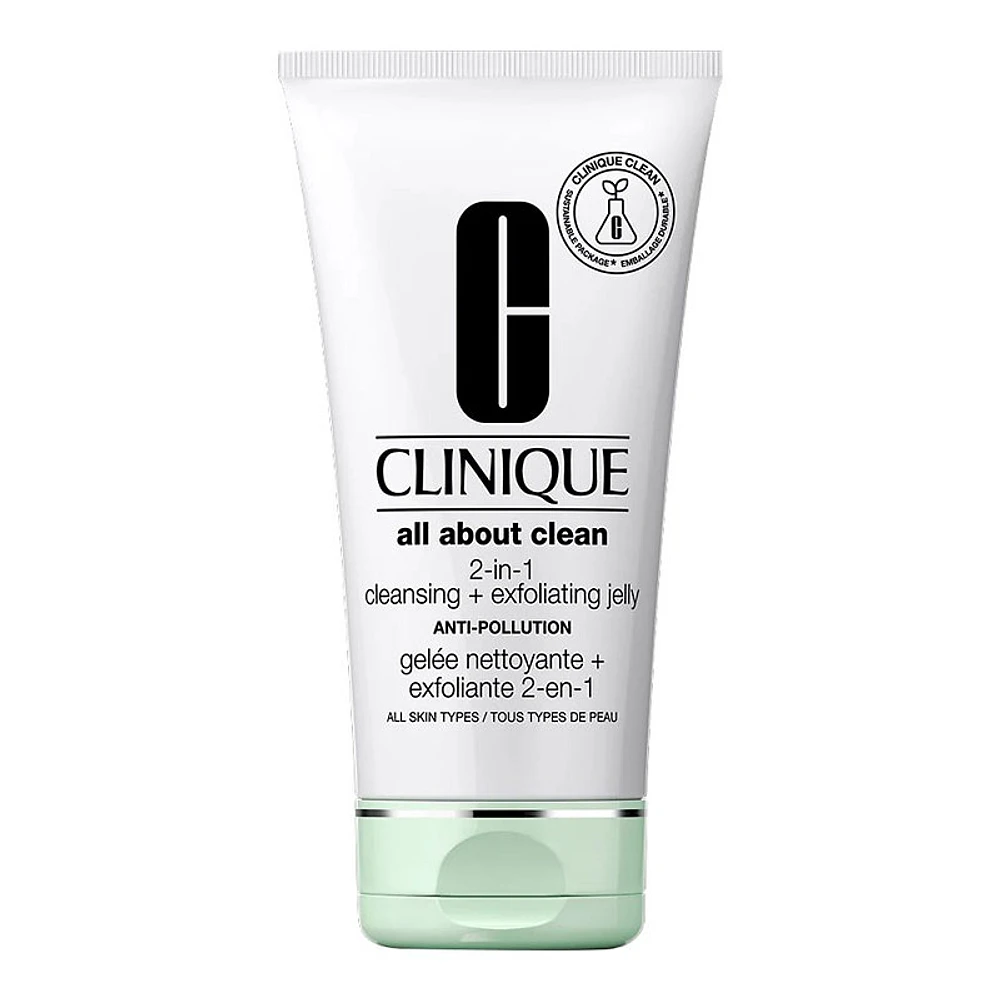 Clinique All About Clean 2-in-1 Cleansing + Exfoliating Jelly - 150ml