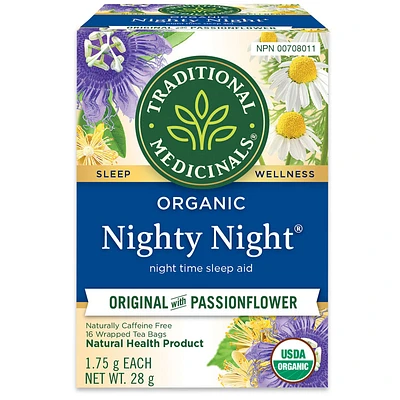 Traditional Medicinals Organic Nighty Night Wrapped Tea Bags - 16's