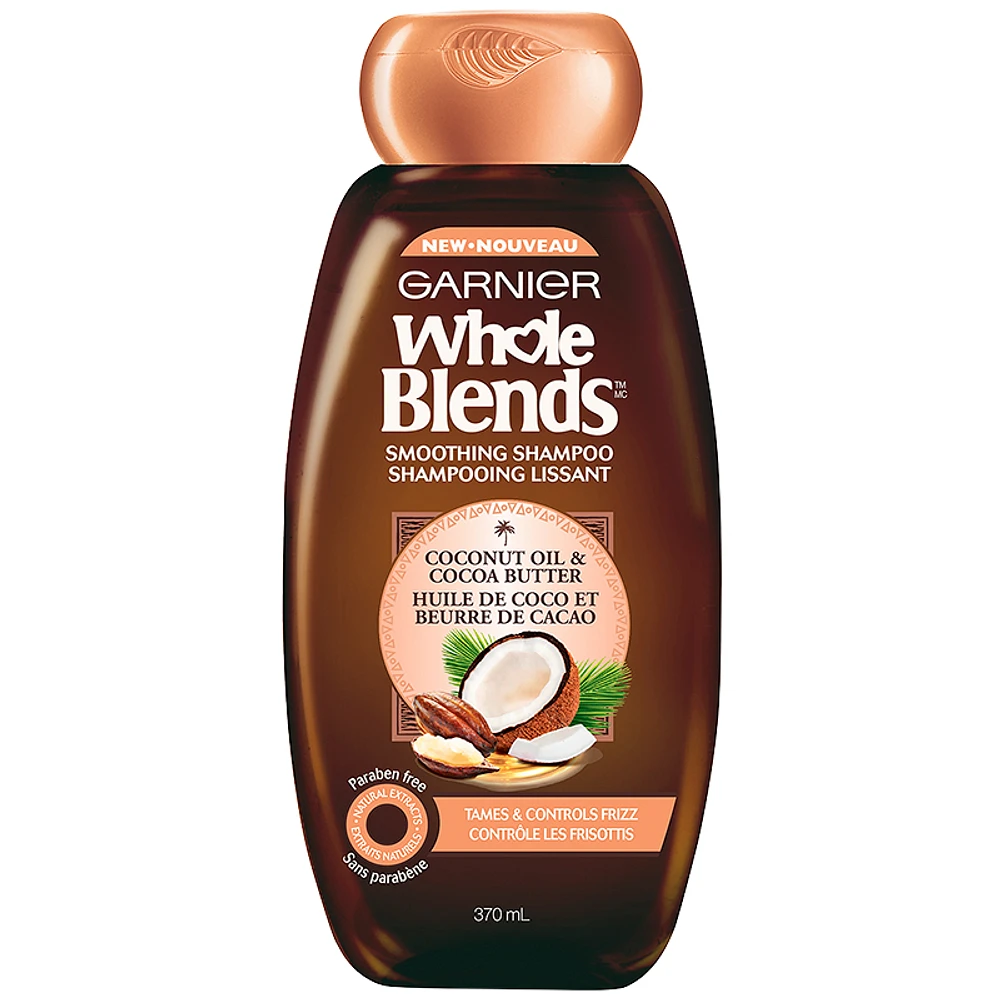 Garnier Whole Blends Smoothing Shampoo - Coconut Oil & Cocoa Butter - 370ml