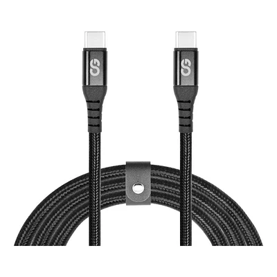 LOGiiX Piston Connect 240 Pro USB-C to USB-C Cable - Black - 1m