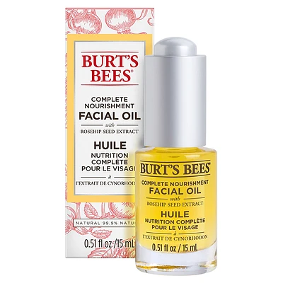 Burt's Bees Complete Nourishment Facial Oil - 15g