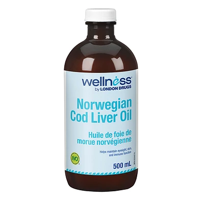 Wellness by London Drugs Norwegian Cod Liver Oil - 500ml