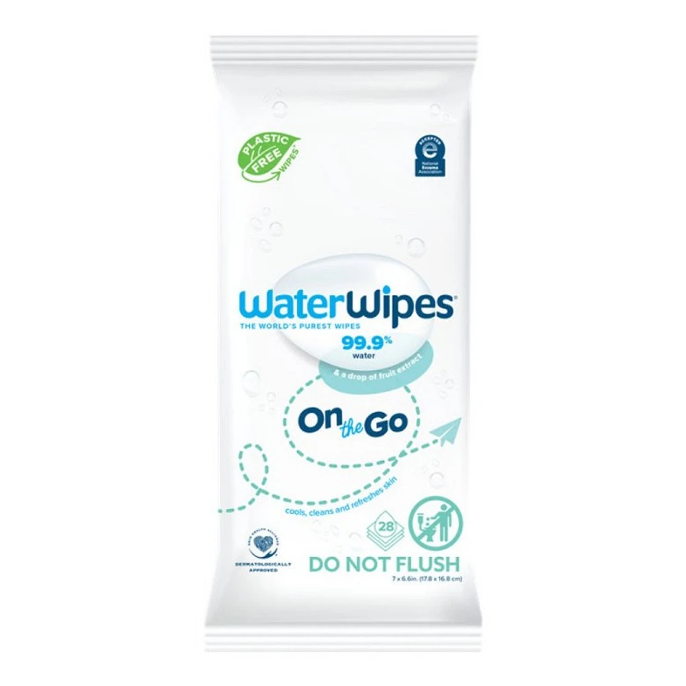 WaterWipes On The Go Cleaning Wipes - 28's