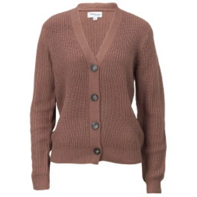 Fashion Essentials Long Sleeve V-Neck Shaker Knit Cardigan - Coconut