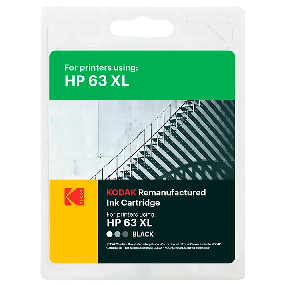 Kodak Remanufactured HP63XL Ink Cartridge - Colour - 185H006330